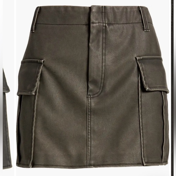 BLANK NYC Cargo Faux Leather Miniskirt 25 - Picture 5 of 11